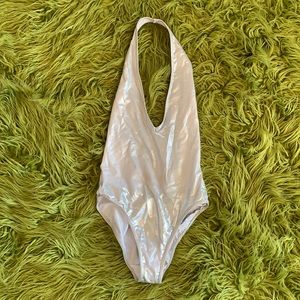 American Apparel Silver Bathing Suit !!!